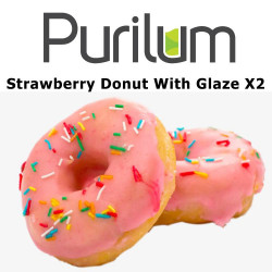 Strawberry Donut With Glaze X2 Purilum